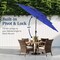 Best Choice Products 10ft 3-Tier Patio Umbrella, Market Sun Shade w/ Tilt Adjustment, Easy Crank